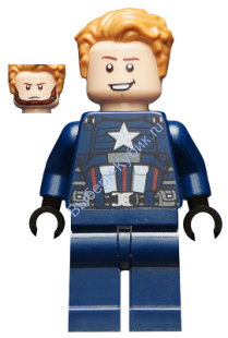 Минифигурка Лего Супер Хиро - Капитан Америка  sh625