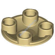 Деталь Лего Пластина Круглая 2 х 2 С Округлым Дном Цвет Песочный