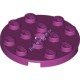 Деталь Лего Пластина Круглая 4 х 4 С Отверстием Цвет Маджента