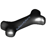 Деталь Лего Кость Короткая Цвет Черный