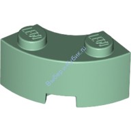 Деталь Лего Кубик Круглый Угол 2 х 2 С Усиленным Нижним Креплением Цвет Песочно-Зеленый