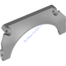 Деталь Лего Техник Брызговик Автомобильный Арочный #32 11 x 2 x 5 Цвет Светло-Серый