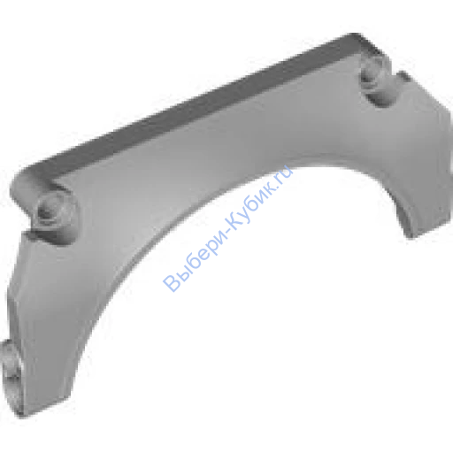 Деталь Лего Техник Брызговик Автомобильный Арочный #32 11 x 2 x 5 Цвет Светло-Серый