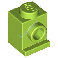 Деталь Лего Кубик Модифицированный 1 х 1 С Потайным Штырьком Цвет Лайм