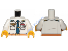  Деталь Лего Торс Цвет Белый 