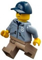 Mountain Police - Officer Male, Dark Blue Cap, Sand Blue Jacket