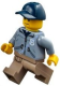 Mountain Police - Officer Male, Dark Blue Cap, Sand Blue Jacket