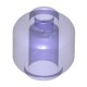 Деталь Лего Голова Минифигурки Однотонный Штырек С Отверстием Цвет Прозрачно-Фиолетовый