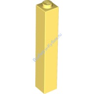 Деталь Лего Кубик 1 х 1 х 5 - Закрытый Штырек Цвет Ярко-Светло-Желтый