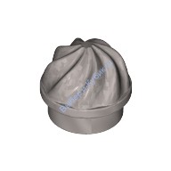 Деталь Лего Пластина Круглая 1 х 1 С Закрученным Верхом Цвет Перламутрово-Светло-Серый