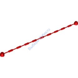 Деталь Лего Нить с Штырьками на Концах 21L с Захватами (16.1см) Цвет Красный