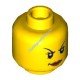 Деталь Лего Голова Минифигурки Женская Цвет Желтый
