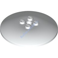 Деталь Лего Тарелка 6 х 6 Перевернутая - Закрытые Штырьки Цвет Белый