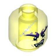 Деталь Лего Голова Минифигурки Цвет Прозрачно-Неоново-Зеленый