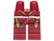 Деталь Лего Ноги С Рисунком Цвет Темно-Красный
