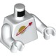 Деталь Лего Торс С Рисунком Цвет Белый