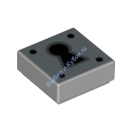 Деталь Лего Плитка 1 х 1 С Рисунком Цвет Светло-Серый