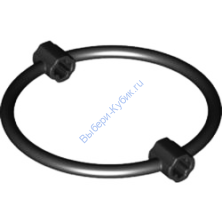 Деталь Лего Кольцо 7 х 7 С Осевыми Коннекторами 1L Цвет Черный