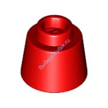 Деталь Лего Конус 1 1/6 х 1 1/6 х 2/3 (Феска) Цвет Красный
