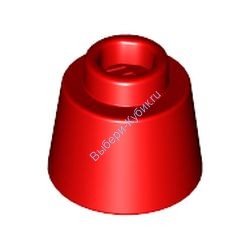 Деталь Лего Конус 1 1/6 х 1 1/6 х 2/3 (Феска) Цвет Красный
