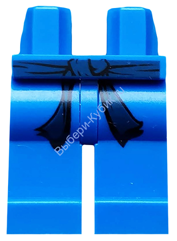 Деталь Лего Ноги С Рисунком Цвет Синий