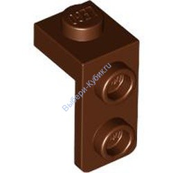 Деталь Лего Кронштейн 1 x 1 - 1 x 2 Цвет Коричневый