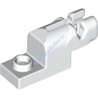 Деталь Лего Пластина Модифицированная 1 х 2 С Мини Бластером Цвет Белый