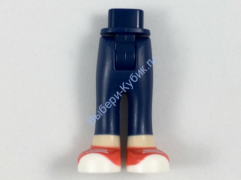 Деталь Лего Мини Долл Ноги С Рисунком Цвет Темно-Синий