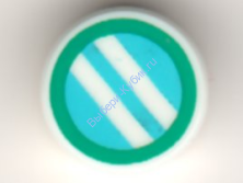 Деталь Лего Плитка Круглая 1 х 1 С Рисунком Цвет Белый