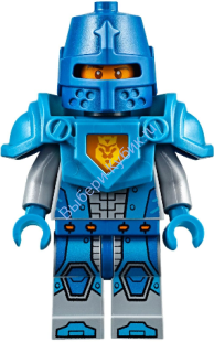 Nexo Knight Soldier - Dark Azure Armor, Blue Helmet with Eye Slit, Dark Azure Hands