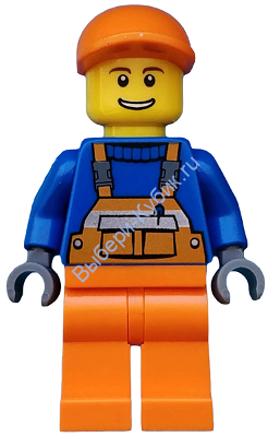 Минифигурка Лего Сити - Рабочий twn174