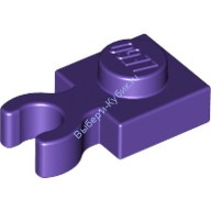 Деталь Лего Пластина 1 х 1 С Вертикальной Клипсой Цвет Темно-Фиолетовый