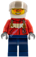 Минифигурка Лего Сити -  Мужчина - пожарный пилот