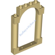 Деталь Лего Дверная Рама 1 х 6 х 7 Цвет Песочный
