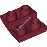 Деталь Лего Кубик Закругленный 2 х 2 Перевернутый Цвет Темно-Красный