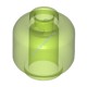 Деталь Лего Голова Минифигурки Цвет Прозрачно-Ярко-Зеленый
