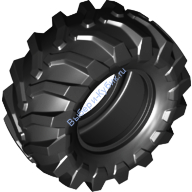 Деталь Лего Шина 56 Мм D х 26 Мм Трактор Цвет Черный