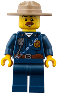 Минифигурка Лего -  Mountain Police - Police Chief Male