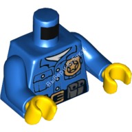 Деталь Лего Торс С Рисунком Цвет Синий