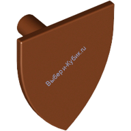 Деталь Лего Щит Треугольный Цвет Коричневый