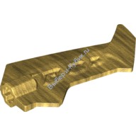 Деталь Лего Лезвие С Заострёнными Краями И Отверстием Для Оси Цвет Перламутрово-Золотой