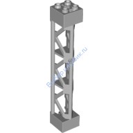 Деталь Лего Опора 2 х 2 х 10 Треугольная Ферма Вертикальная - Тип 4 - 3 Стойки 3 Секции Цвет Светло-Серый