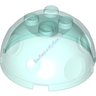Деталь Лего Камень / Кристалл Арктический Шар Верхняя Часть Цвет Прозрачно-Голубой