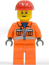 Минифигурка Лего Сити - Строитель    cty0031