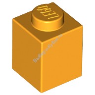 Деталь Лего Кубик 1 х 1 Цвет Ярко-Светло-Оранжевый