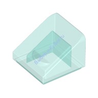 Деталь Лего Скос 1 х 1 х 2/3 Цвет Прозрачно-Голубой