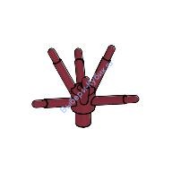 Цветочный Стебель Со Стержнем И 6 Стебельками Цвет Темно-Красный