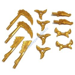 Деталь Лего Набор Оружия Цвет Перламутрово-Золотой