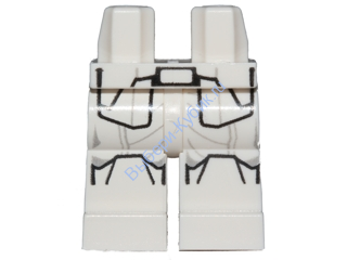 Деталь Лего Ноги С Рисунком Цвет Белый