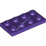 Деталь Лего Пластина 2 х 4 Цвет Темно-Фиолетовый
